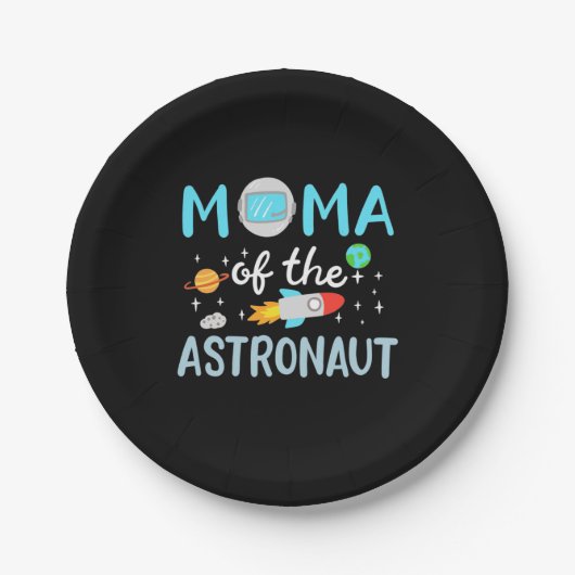 Mama des Astronauten Pappteller (Vorderseite)