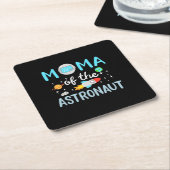 Mama des Astronauten Rechteckiger Pappuntersetzer (angewinkelt)