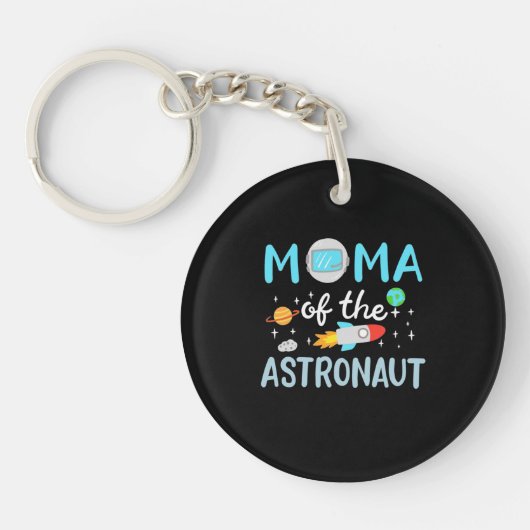 Mama des Astronauten Schlüsselanhänger (Vorderseite)
