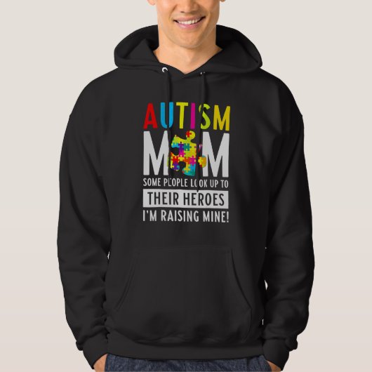 Mama des Autismus Hoodie (Vorderseite)