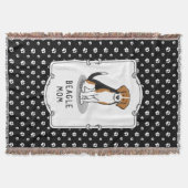 Mama des Beagle (Tri-Farbe 3) Hunde Niedlich Hunde Decke (Vorderseite)
