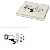 Mama des Beagle (Tri-Farbe 3) Hunde Niedlich Hunde Gummistempel (Stempel)