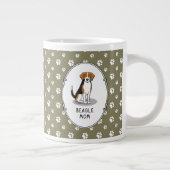 Mama des Beagle (Tri-Farbe 3) Hunde Niedlich Hunde Jumbo-Tasse (Rechts)