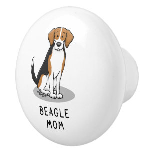 Mama des Beagle (Tri-Farbe 3) Hunde Niedlich Hunde Keramikknauf