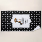 Mama des Beagle (Tri-Farbe 3) Hunde Niedlich Hunde Strandtuch (Vorderseite)