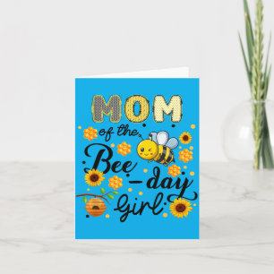 Mama des Bee-Day-Mädchens Lustige Biene zum Geburt Karte
