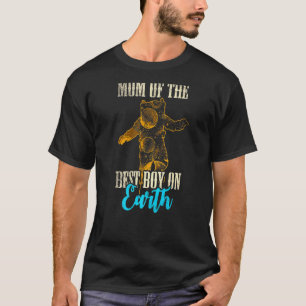Mama des besten Jungen auf der Erde Astronauten Bo T-Shirt