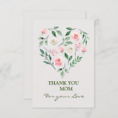 Mama des Blumenkohls Dankeskarte (Vorne/Hinten)