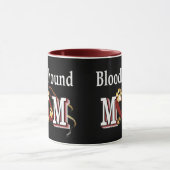 Mama des Bluthundes Tasse (Zentrum)