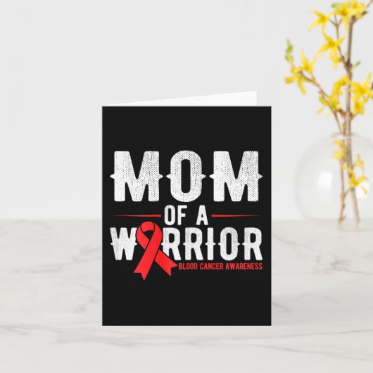 Mama des Blutkrebs-Kriegers Karte (Gelbe Blume)