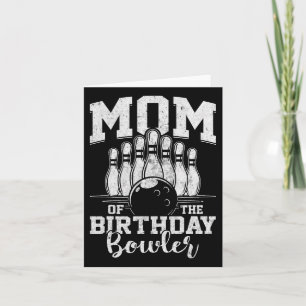 Mama des Bowler-Bowling-Party Karte