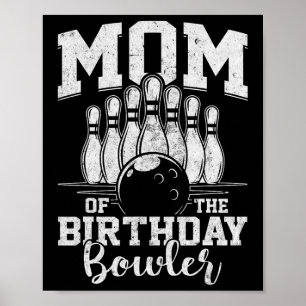 Mama des Bowler-Bowling-Party Poster