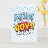 Mama des Comic-Buchstils der Mutter Karte (Gelbe Blume)