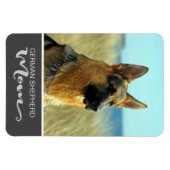 Mama des Deutschen Schäferhirds Foto des Hundes ei Magnet (Horizontal)