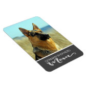 Mama des Deutschen Schäferhirds Foto des Hundes ei Magnet (Rechte Seite)