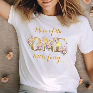 Mama des Feengartens zum 1. Geburtstag T-Shirt