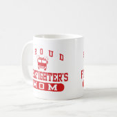 Mama des Feuerwehrmanns Kaffeetasse (Vorderseite Links)