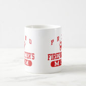 Mama des Feuerwehrmanns Kaffeetasse (Mittel)