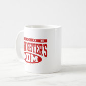 Mama des Feuerwehrmanns Kaffeetasse (Vorderseite Links)