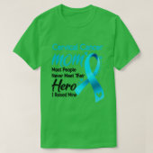 Mama des Gebärmutterhalskrebs Die meisten Menschen T-Shirt (Design vorne)