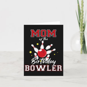 Mama des Geburtstags Bowler Bday Bowling Party Cel Karte