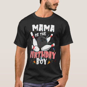 Mama des Geburtstags Bowler Familie B Day Bowli T-Shirt