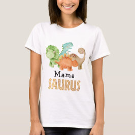 Mama des Geburtstags Boy Mama Saurus T - Shirt