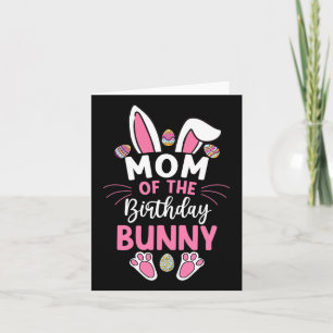 Mama des Geburtstags-Bunny-Osterfest-Familienmatch Karte