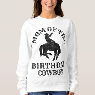 Mama des Geburtstags Cowboy - Western Rodeo Party Sweatshirt