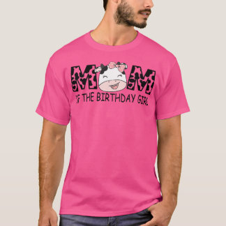 Mama des Geburtstags für die weibliche Kuhfarm T-Shirt