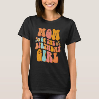 Mama des Geburtstags Girl Shirt Vintag Groovy Mama