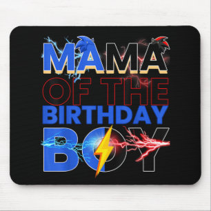 Mama des Geburtstags Igel Family Party Dec Mousepad