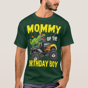 Mama des Geburtstags Junge Dinosaurier zum Monster T-Shirt