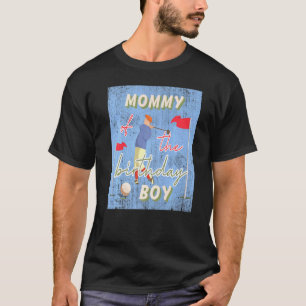 Mama des Geburtstags Junge Golf Thema Matching Fam T-Shirt