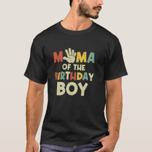 Mama des Geburtstags Junge Hi, 5 Jahre alt T-Shirt