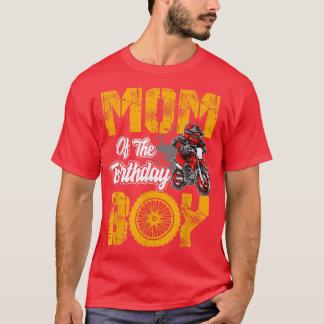Mama des Geburtstags Junge T-Shirt Dirt Bike Bday 
