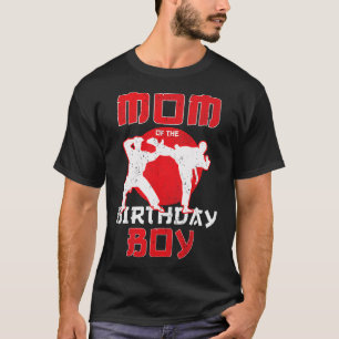 Mama des Geburtstags Karate Taekwondo Boy Martial  T-Shirt