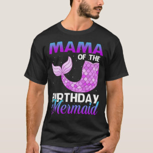 MAMA des Geburtstags Meerjungfrau Shirt Matching P