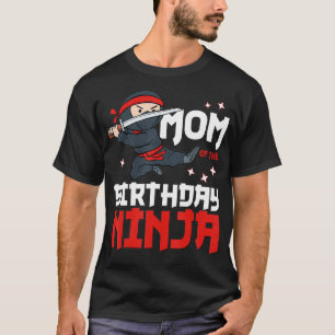 Mama des Geburtstags Ninja Mommy Party Best Boy T-Shirt