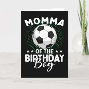 Mama des Geburtstags-Soccer-Spielers Geburtstag Karte