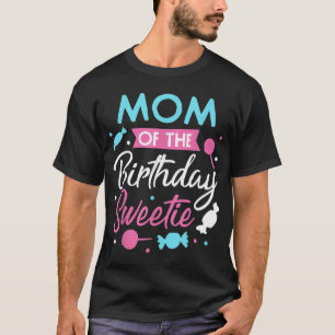 Mama des Geburtstags Sweetie Candy Bday Party Moth T-Shirt