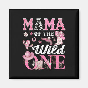 Mama des Geburtstags Wild ein 1. Geburtstagskuhmäd Magnet
