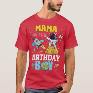 Mama des Geburtstagsasstronauten Weltraumthema Par T-Shirt