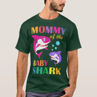 Mama des Geburtstagshades Mommy Shark Mothe T-Shirt