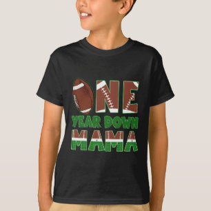 Mama des Geburtstagsjungen 1. Geburtstag Football T-Shirt