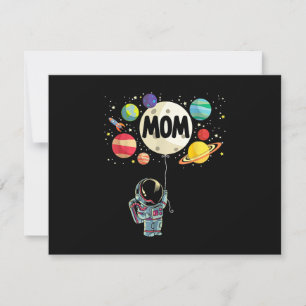 Mama des Geburtstagsjungen Astronauten 1. Geburtst Save The Date
