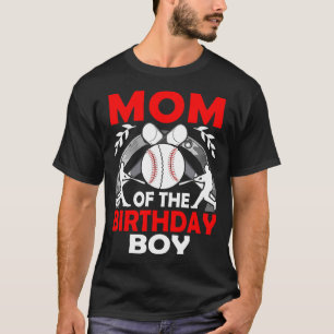 MAMA des Geburtstagsjungen Baseballs T-Shirt