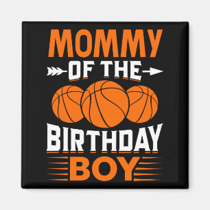 Mama des Geburtstagsjungen Basketball T-Shirt Magnet