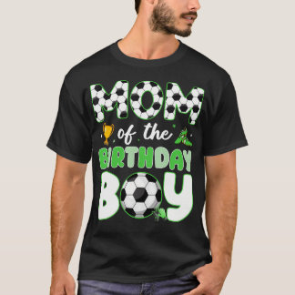 Mama des Geburtstagsjungen Lustige Fußball-Geburts T-Shirt