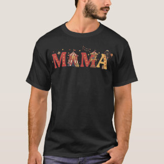 Mama des Geburtstagsjungen Mädchen Zirkus Karneval T-Shirt